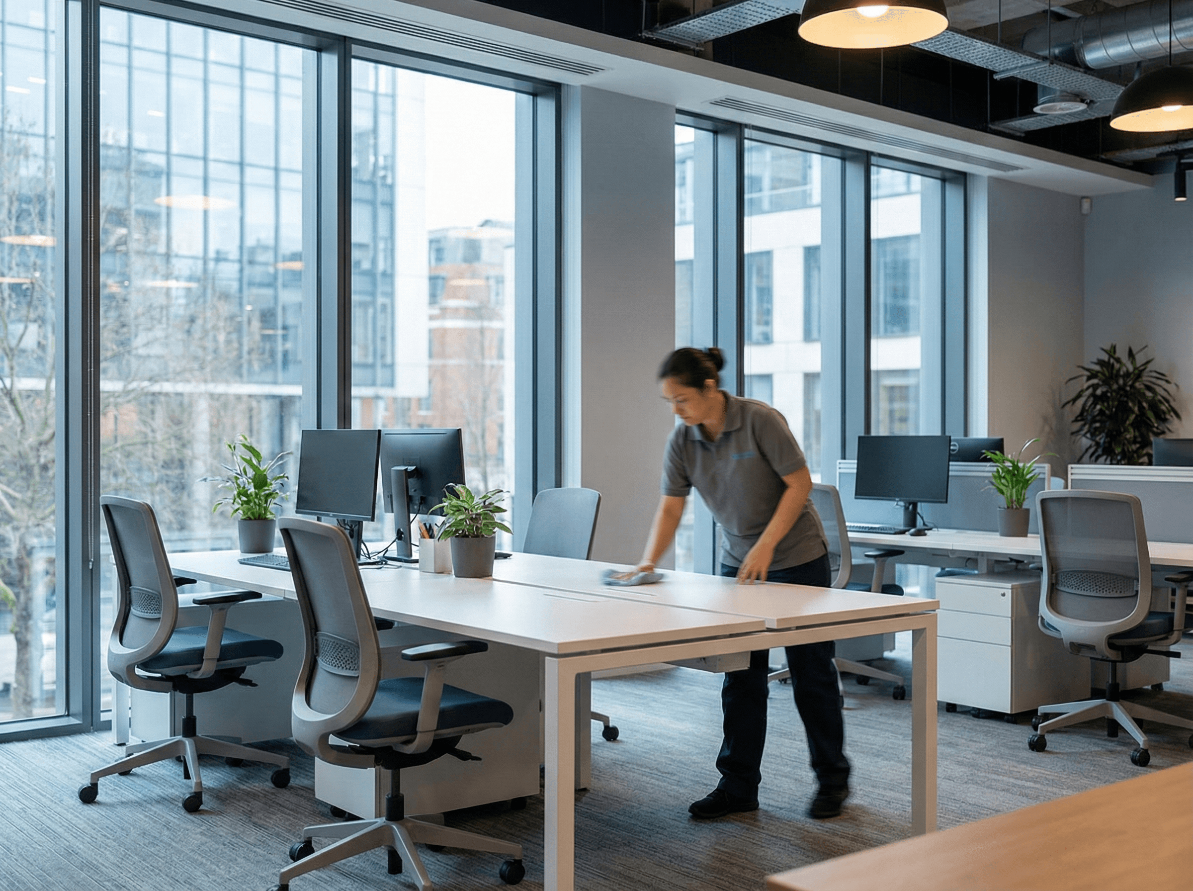 Professional office cleaning in West London
