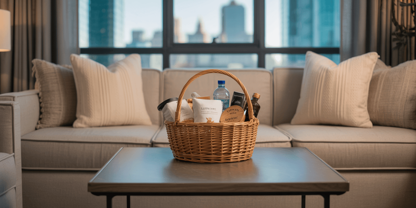 Clean Airbnb-style flat with bright bedding